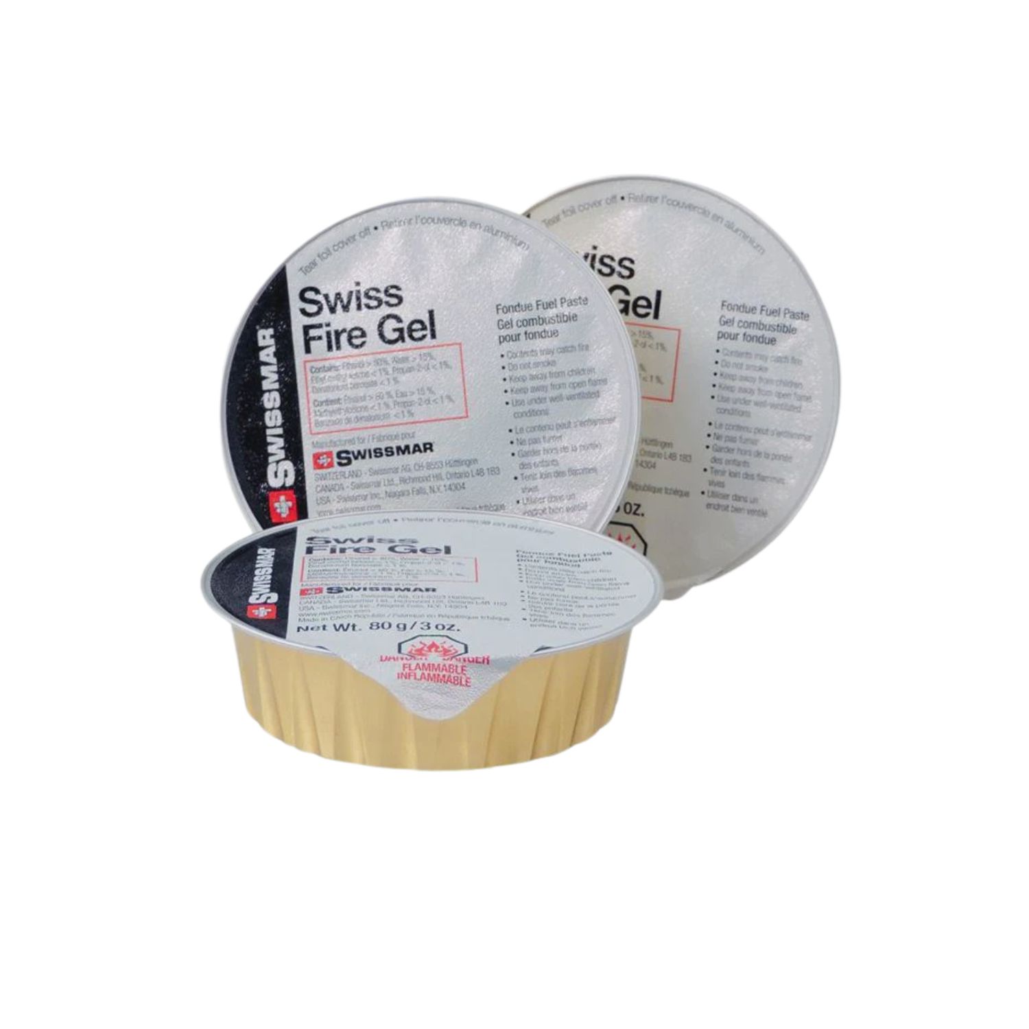 Swiss Fire Gel 3 x 80ml Cans