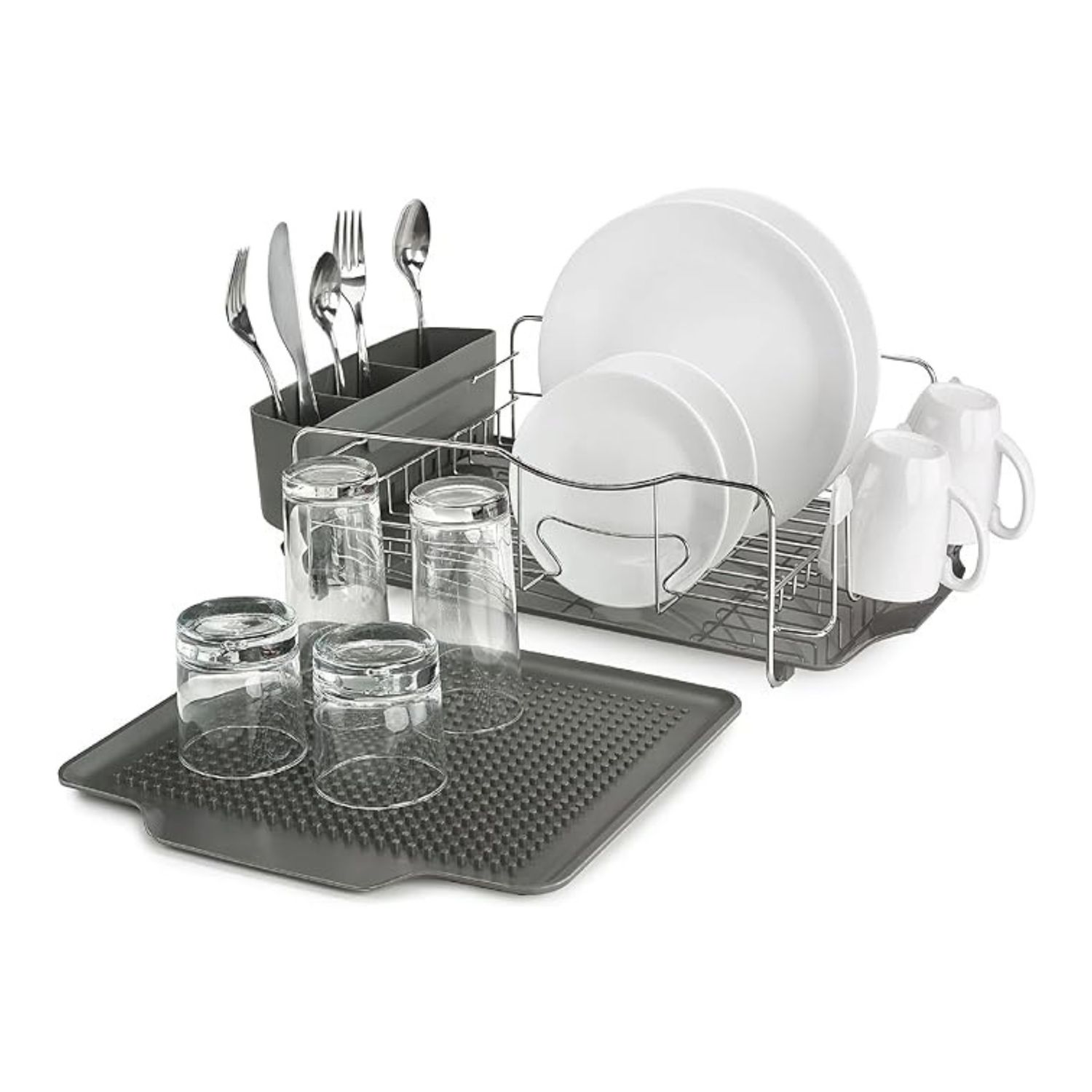 Advantage 4 Piece Dish Rack System - Graphite