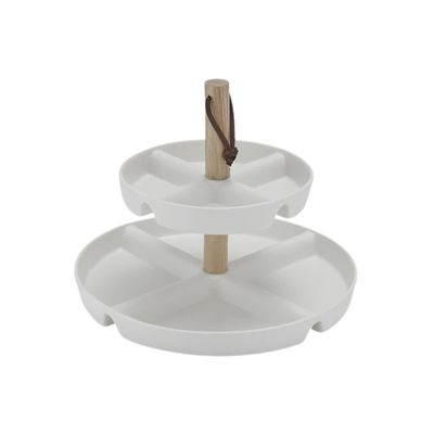 Essentials White Levels Serving Tower