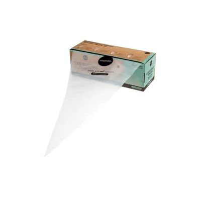 Mondo Disposable Piping Bag 100/Roll - 38Cm/15 Bio-Degradable - Clear