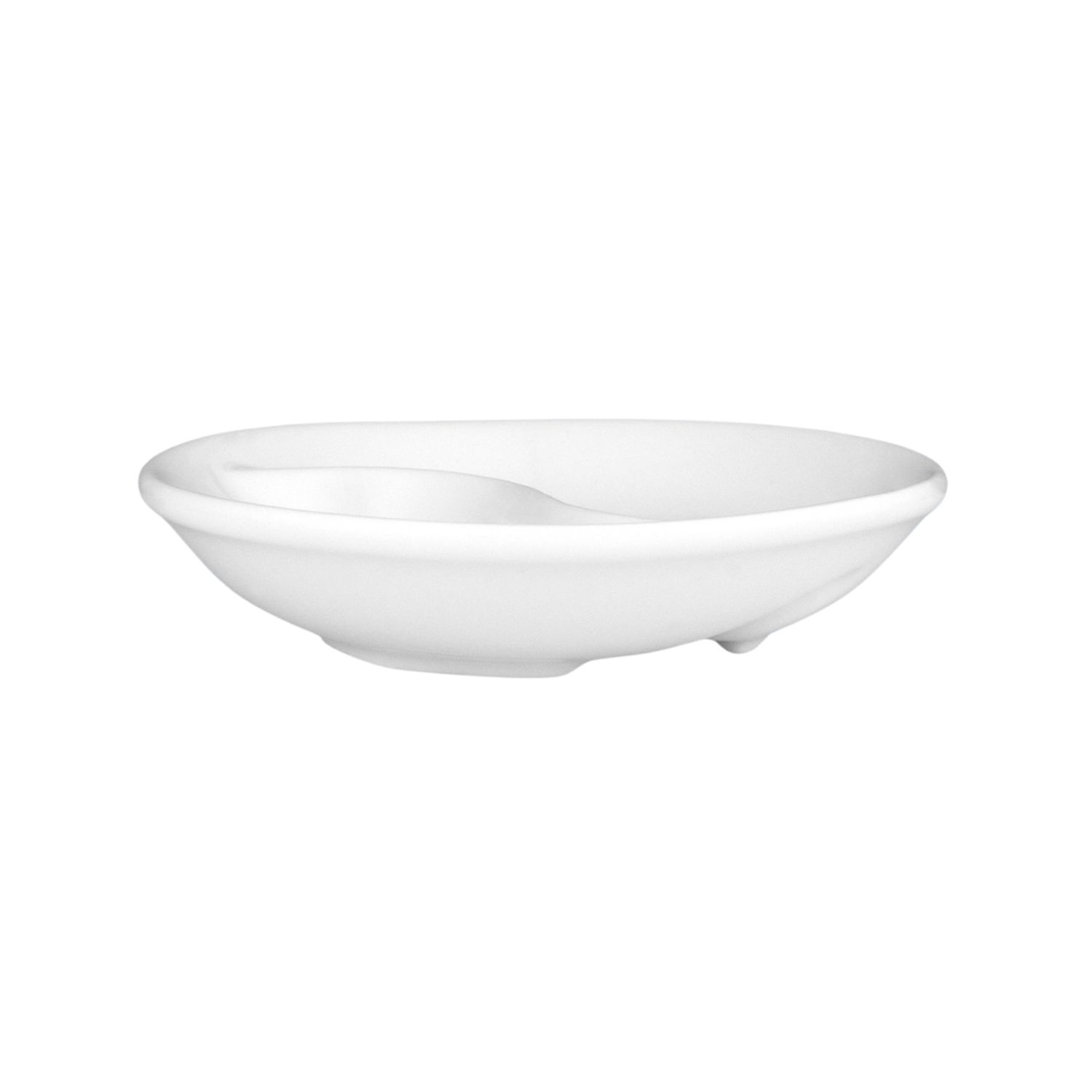 Round Divided Dish 10cm - New Bone