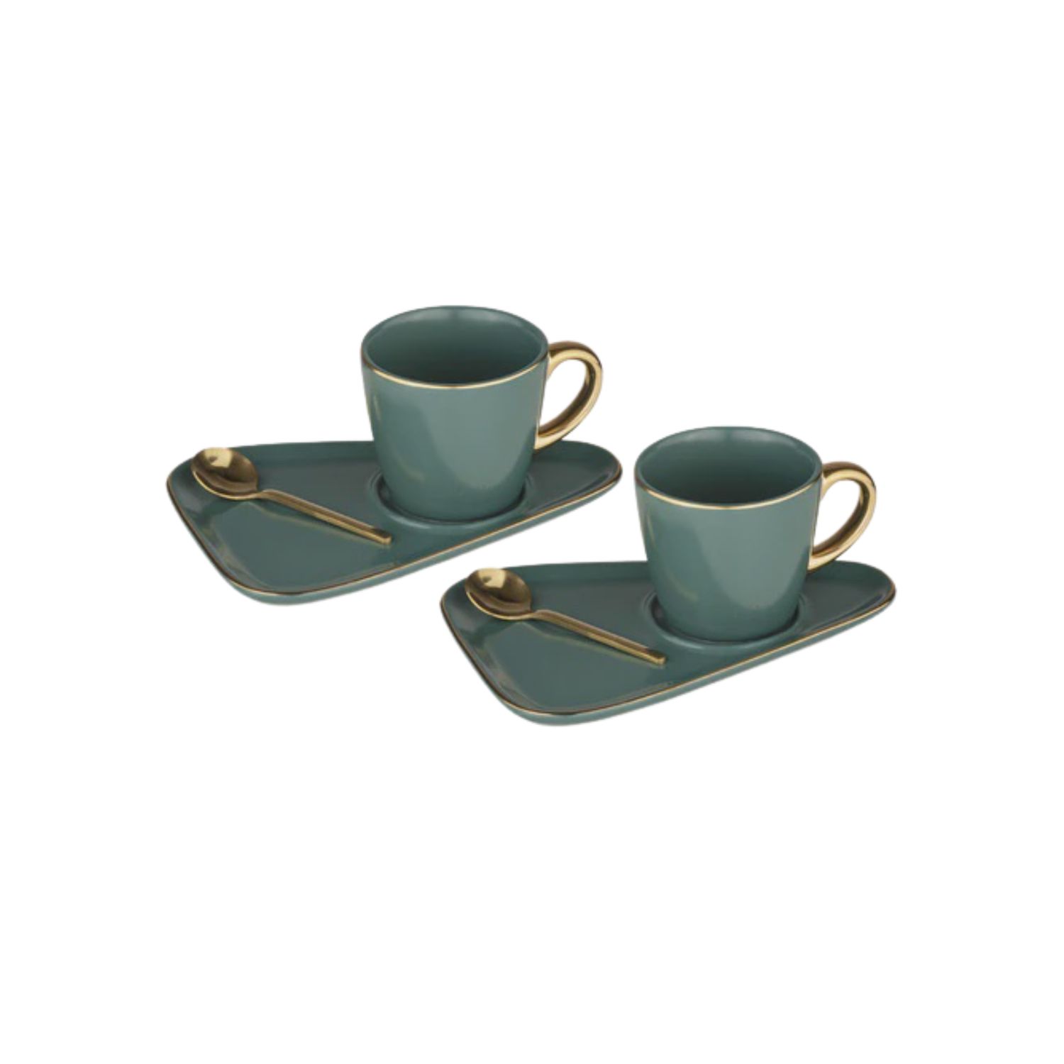 Asteria Teal 2pk Espresso Set