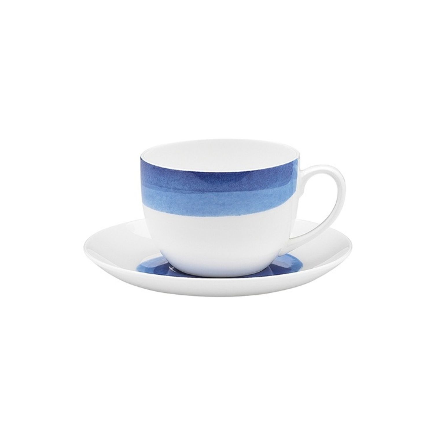 Watercolour Ocean Teacup &amp; Saucer