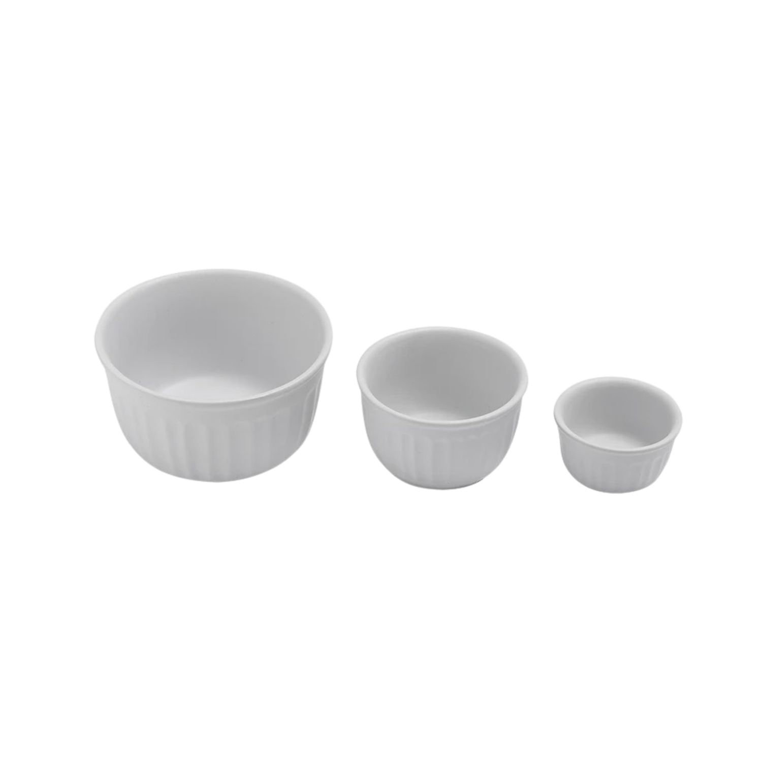 Abode White Assorted 3Pk Mini Bowl