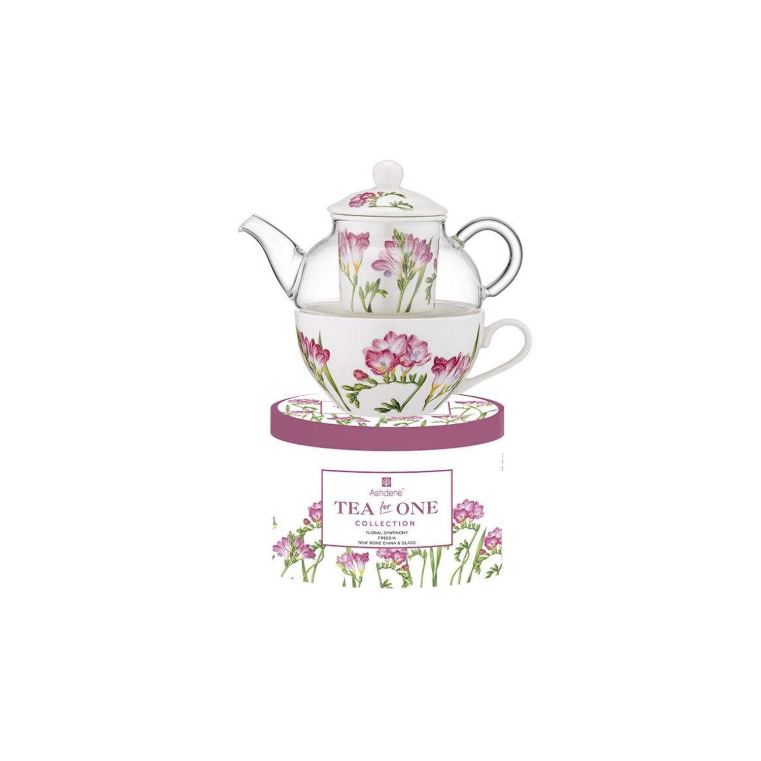 Floral Symphony Freesia Tea For One