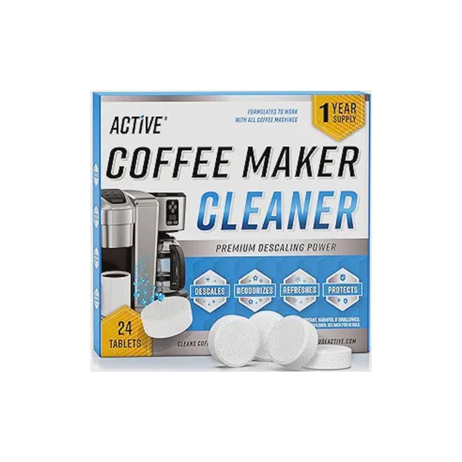 Coffee Machine Cleaner &amp; De-Scaler Tablet