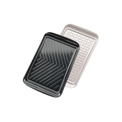 Tovolo Large Prep &amp; Serve BBQ Trays Set 2 - Black/White