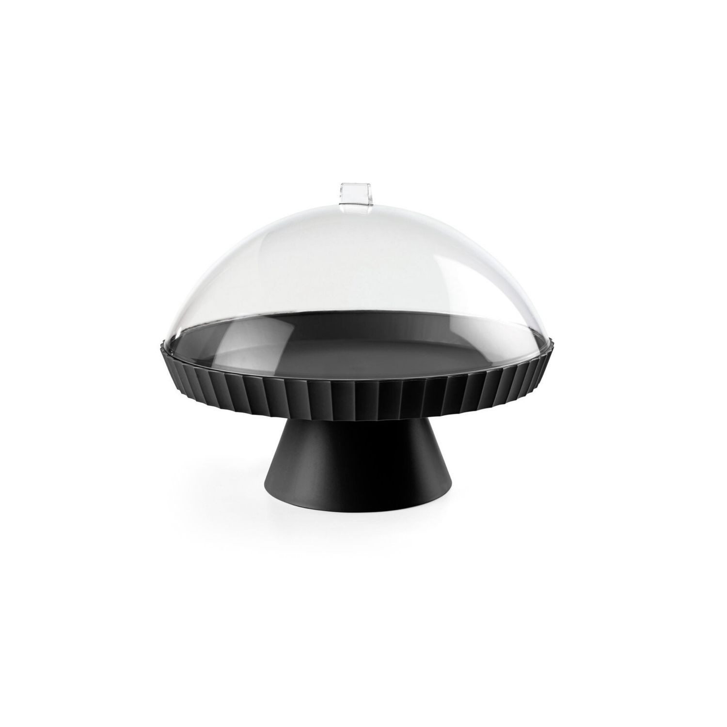 Agora Cake Stand and Cover Carbon Black
