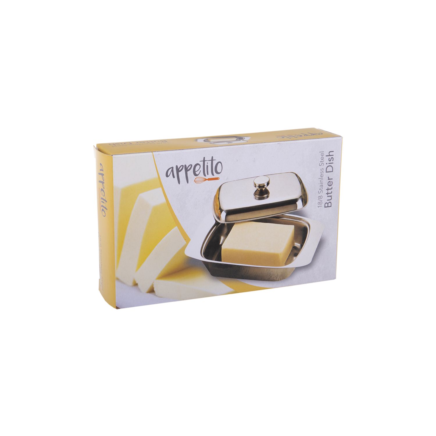 Butter Dish - Stainless Steel with Cover