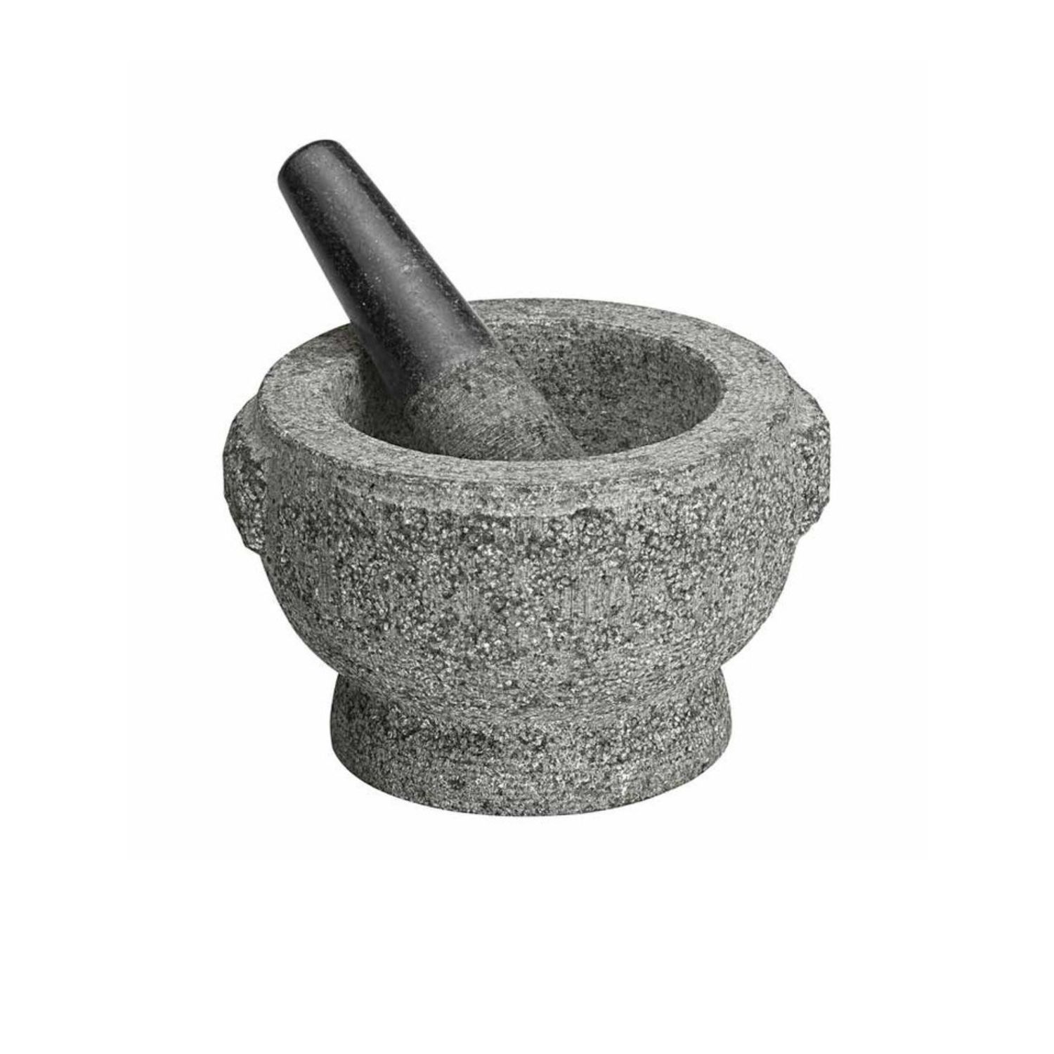 17cm Rough Grey Mortar/Pestle