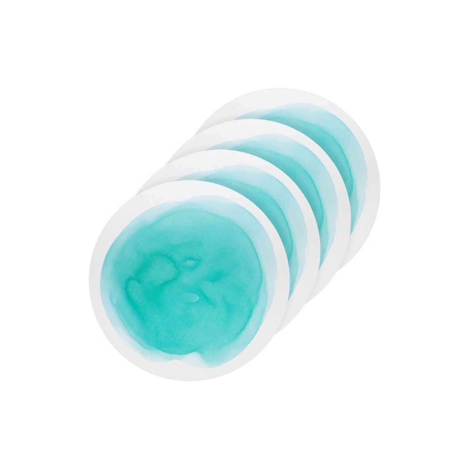 Watercolour Set of 4 Placemats Aqua