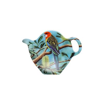 Australian Bird &amp; Flora Rosella &amp; Banksia Tea Bag Holder