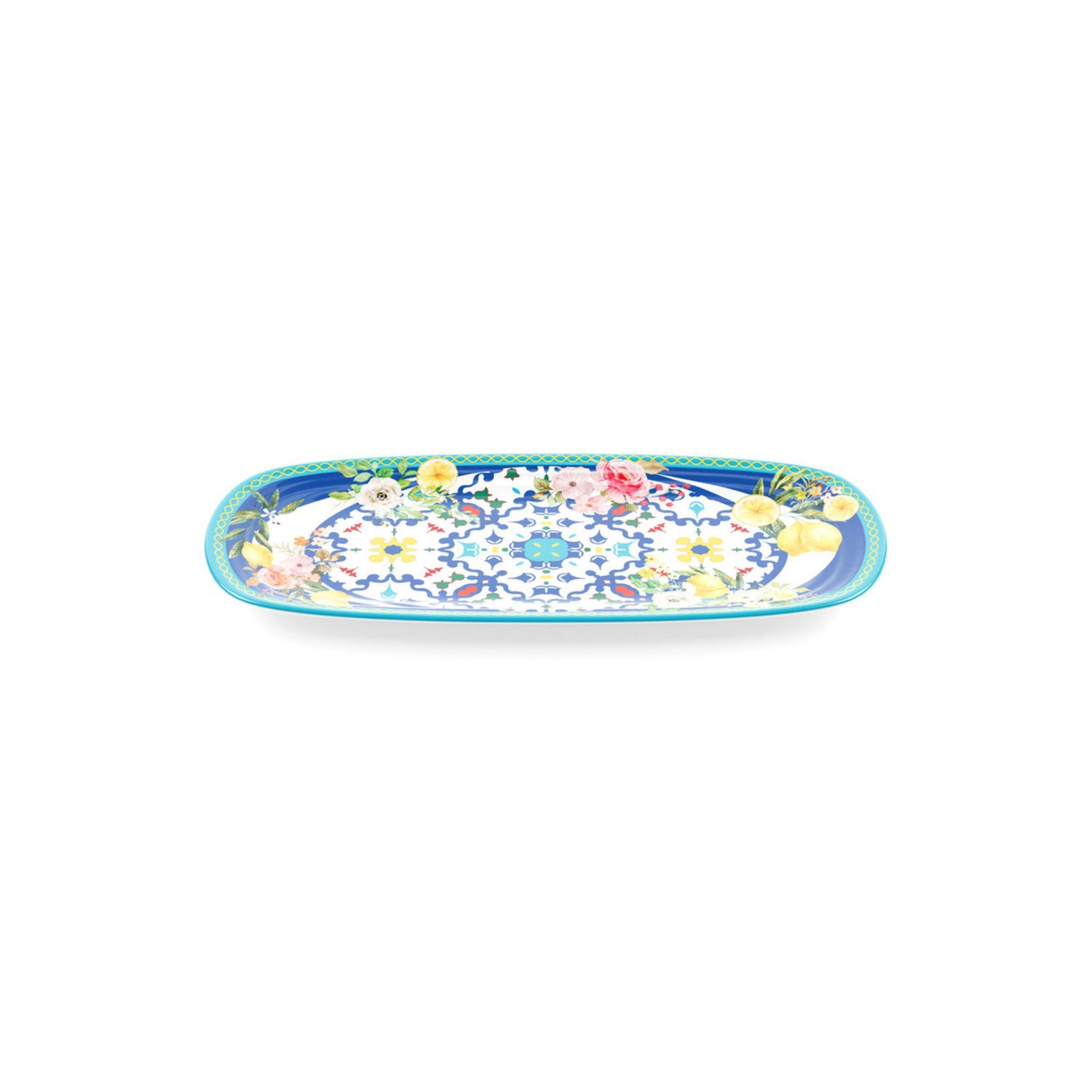 Rectangular Small Tray Flower &amp; Lemon