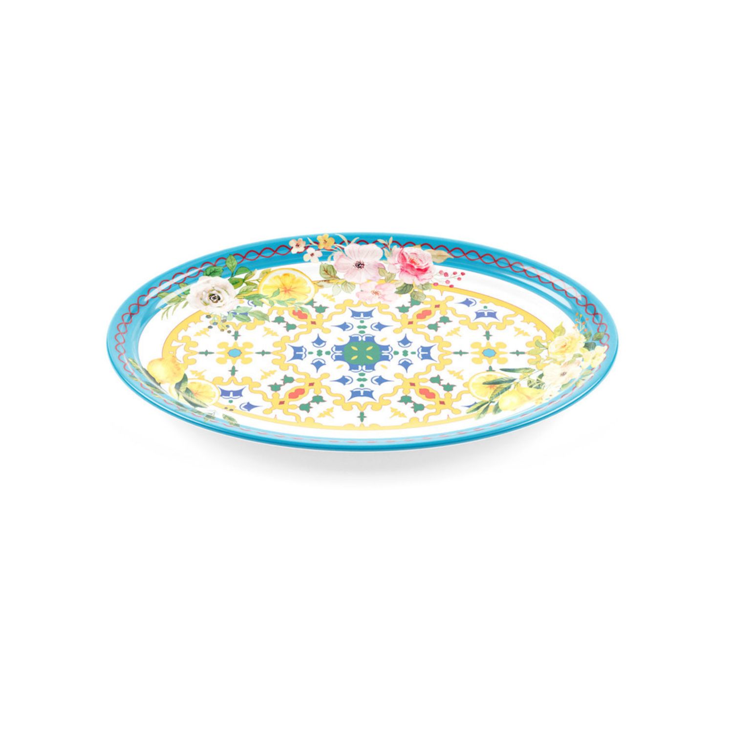 Oval Tray Regular Flower &amp; Lemon