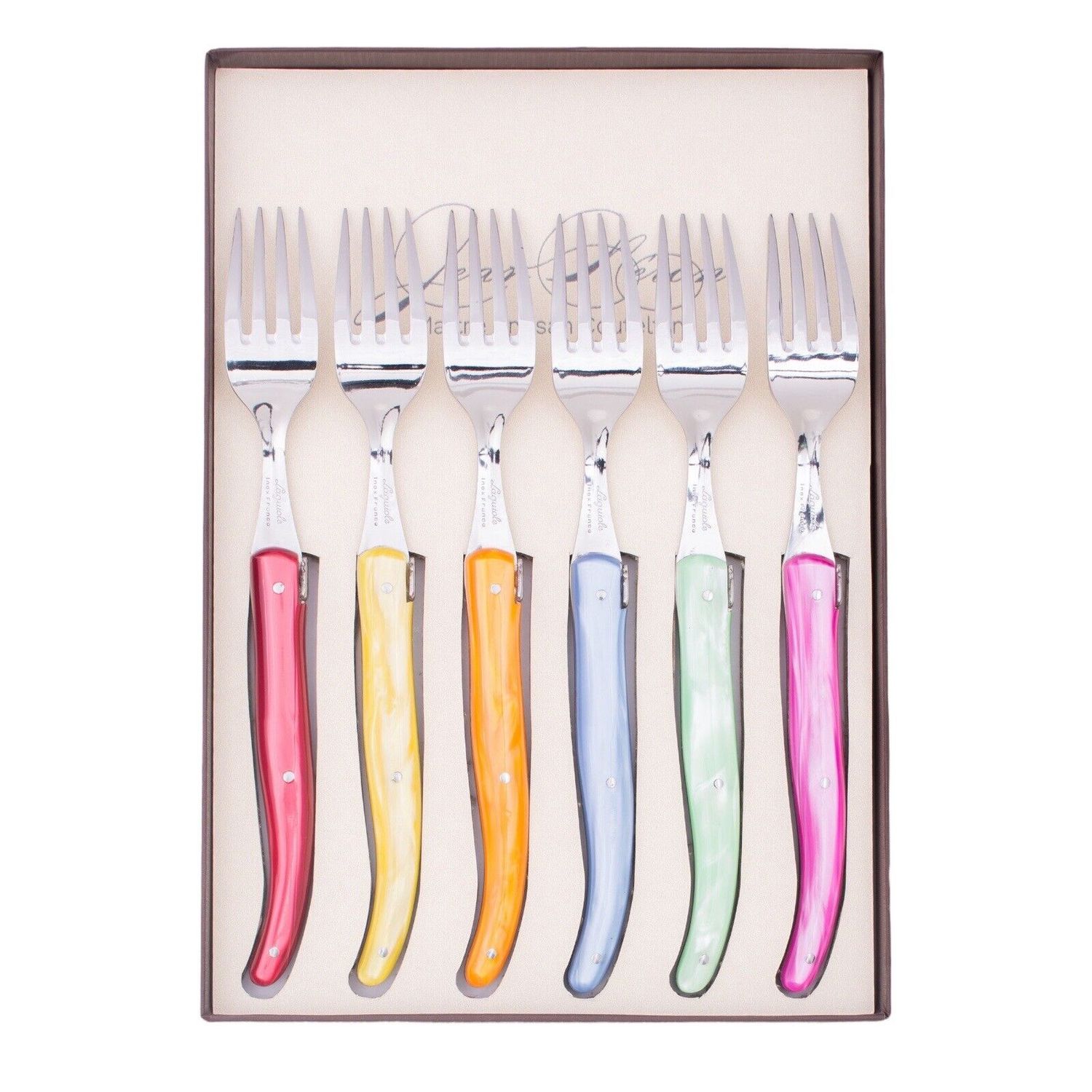 Plexiglas Fork Set - Mixed Colour