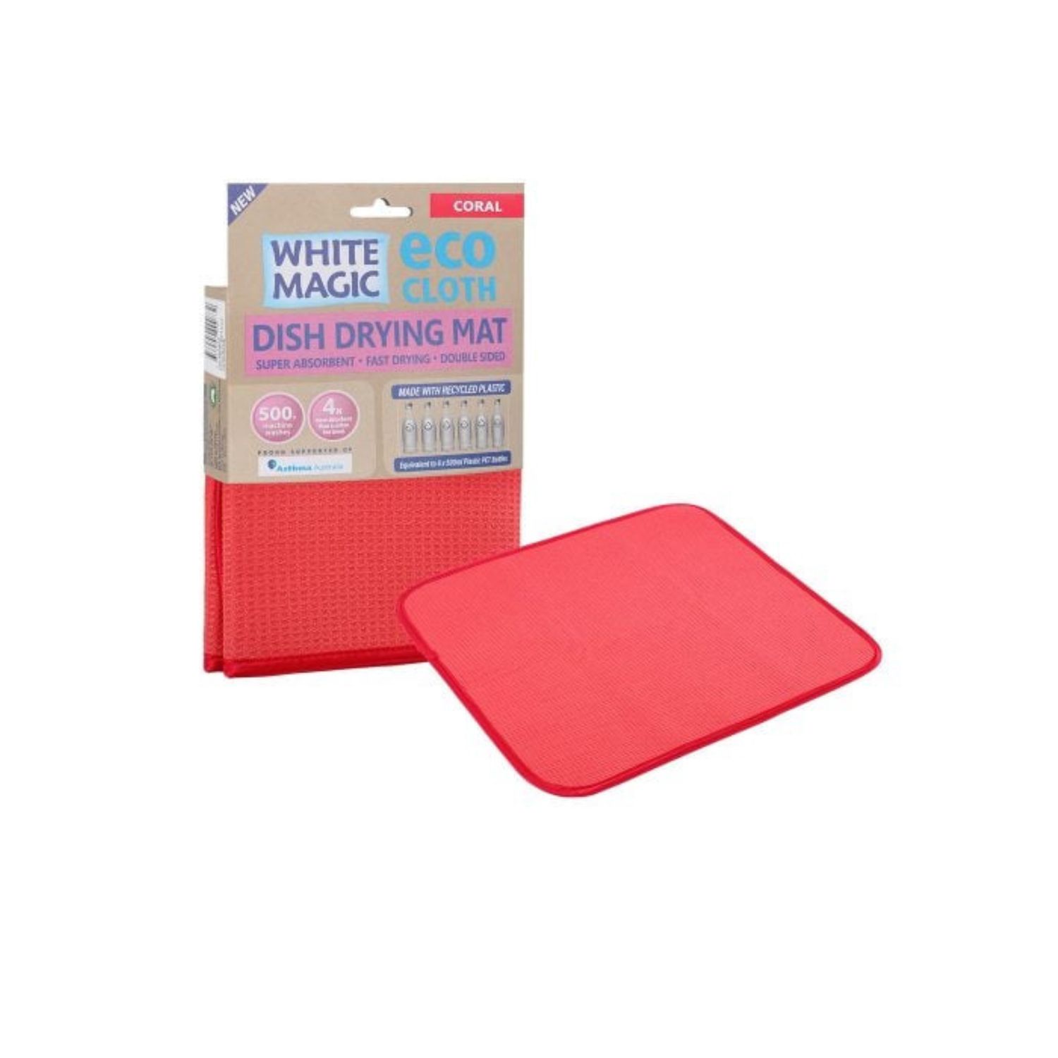 Dish Drying Mat - Coral