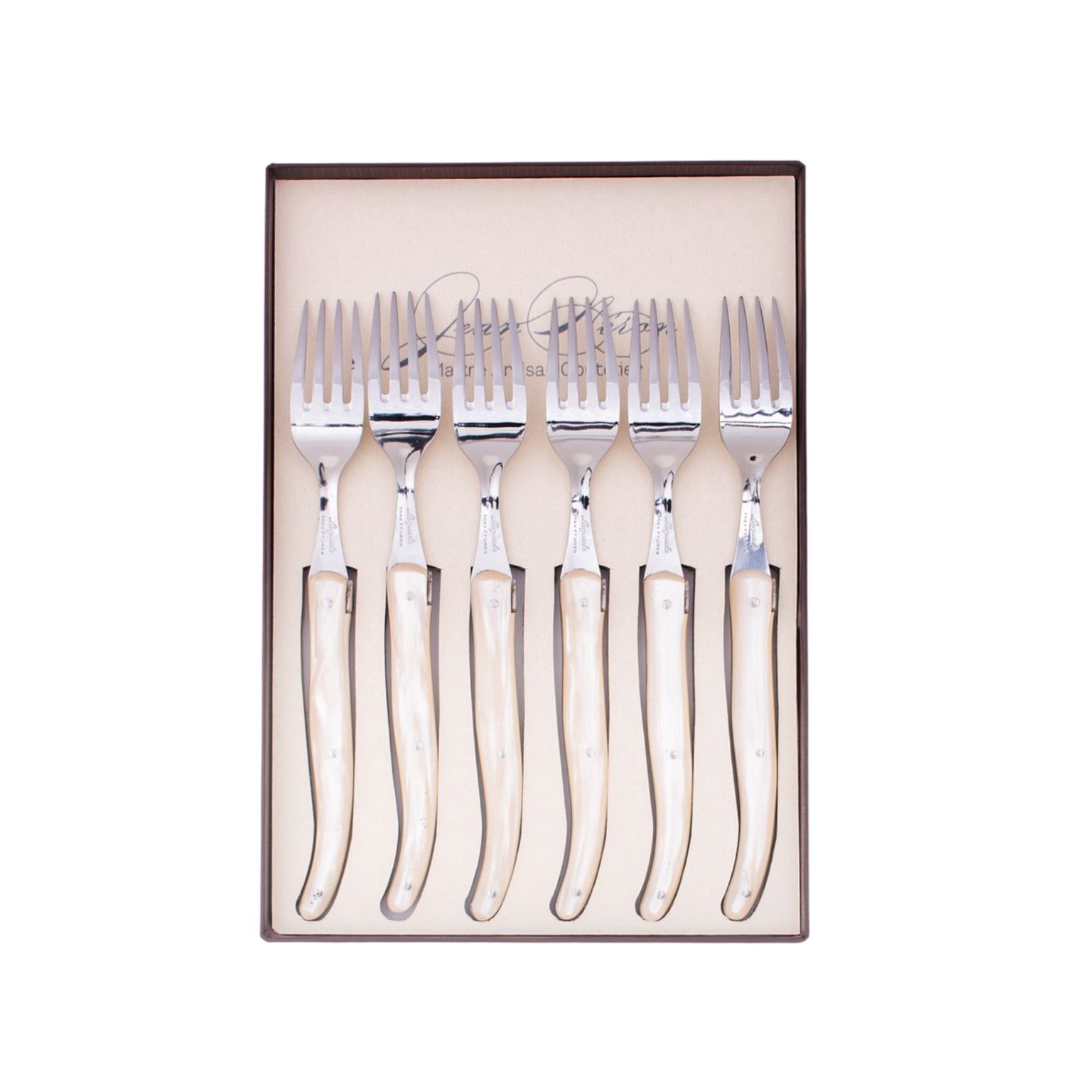 JN Plexiglas 6 Forks - Champagne