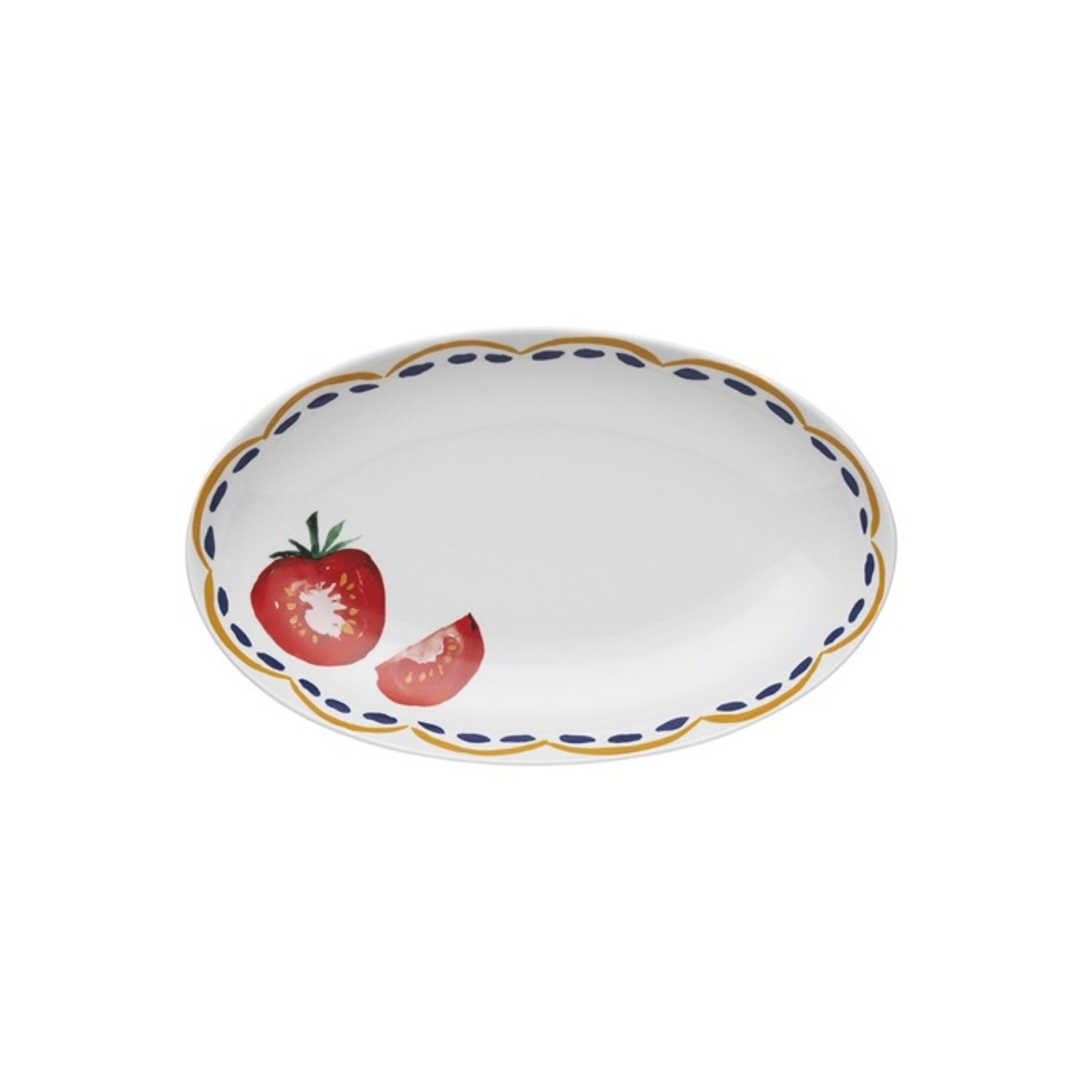 Cucina Oval Platter 32cm Tomato