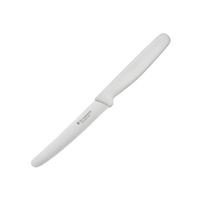 Steak Knife Wavy Edge 11Cm White