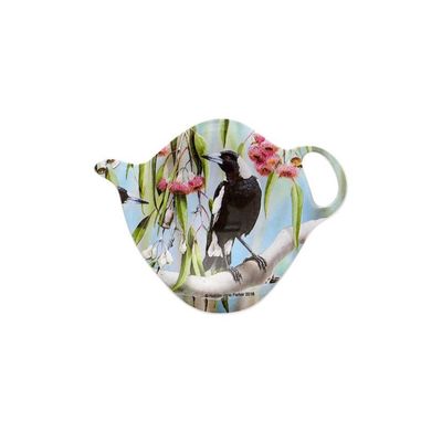 Aus Bird &amp; Flora Magpie Tea Bag Holder
