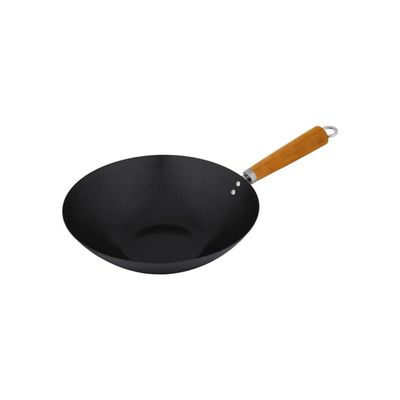 Non-Stick Stir Fry Wok W/Acacia Handle - 30cm