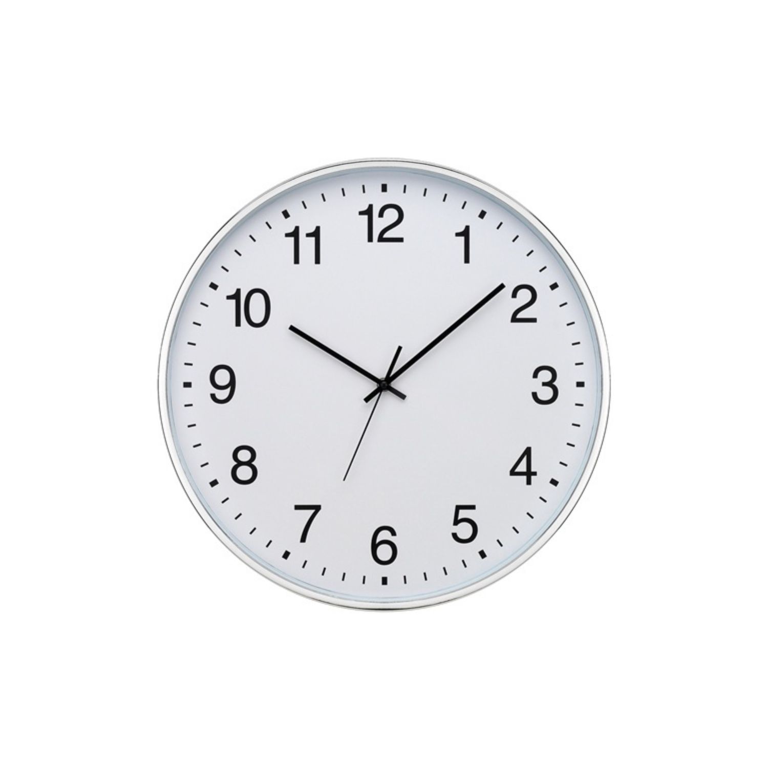 Mason Wall Clock 45.3Cm Chrome
