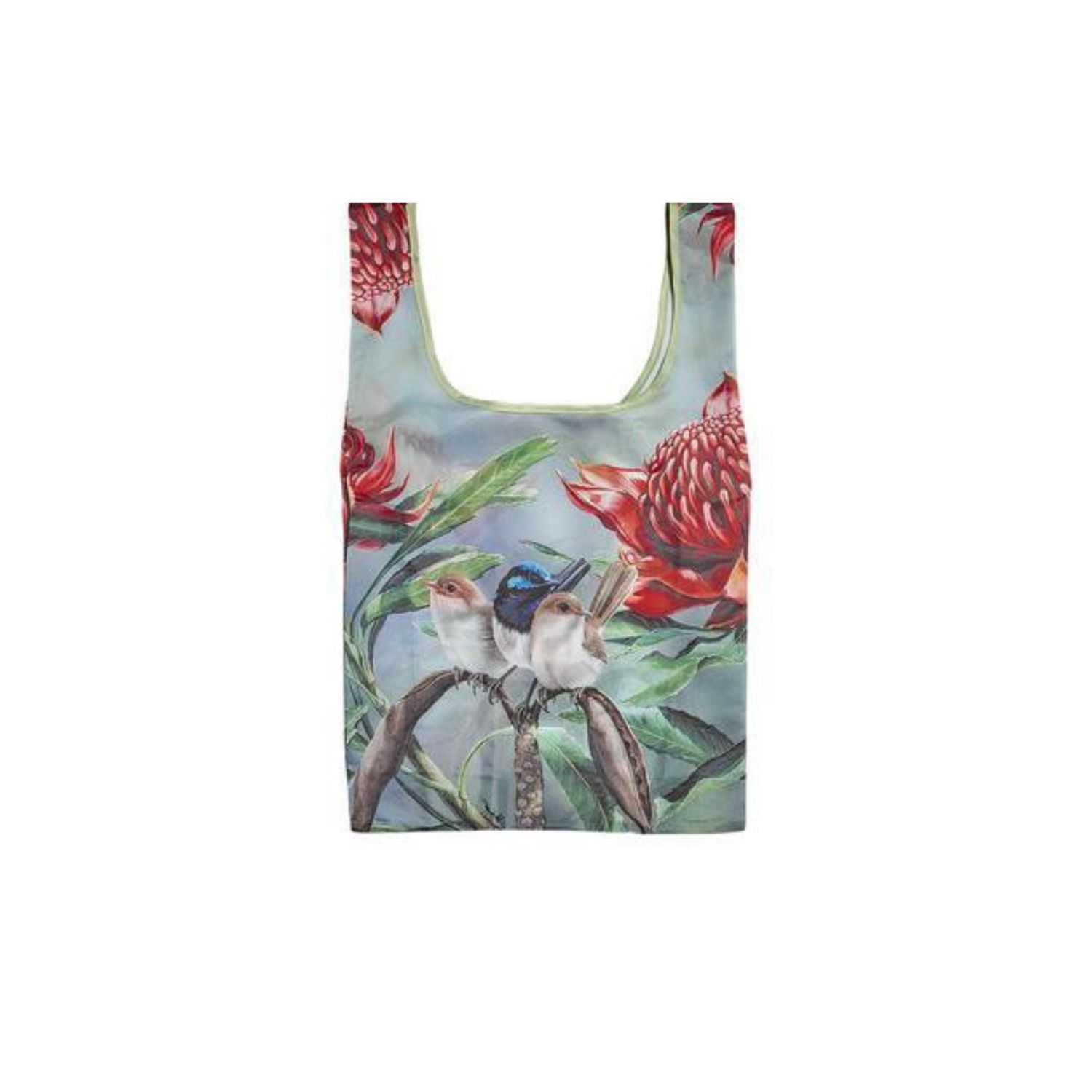 Australian Bird &amp; Flora Blue Wren Pouch