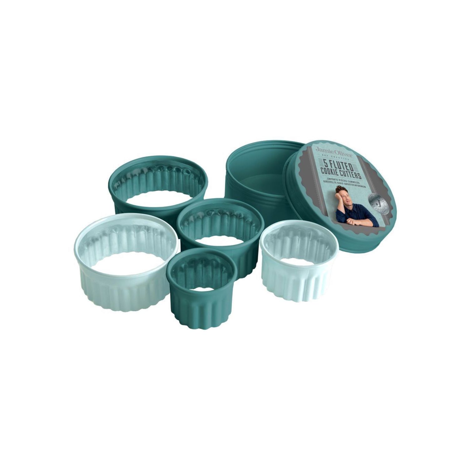 Fluted Cookie Cutters Set Of 5