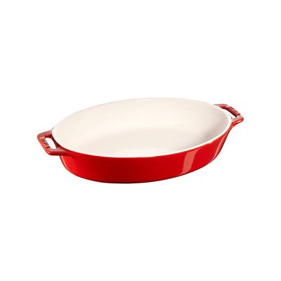 Ceramic Oval Roasting Dish Cherry - 29cm