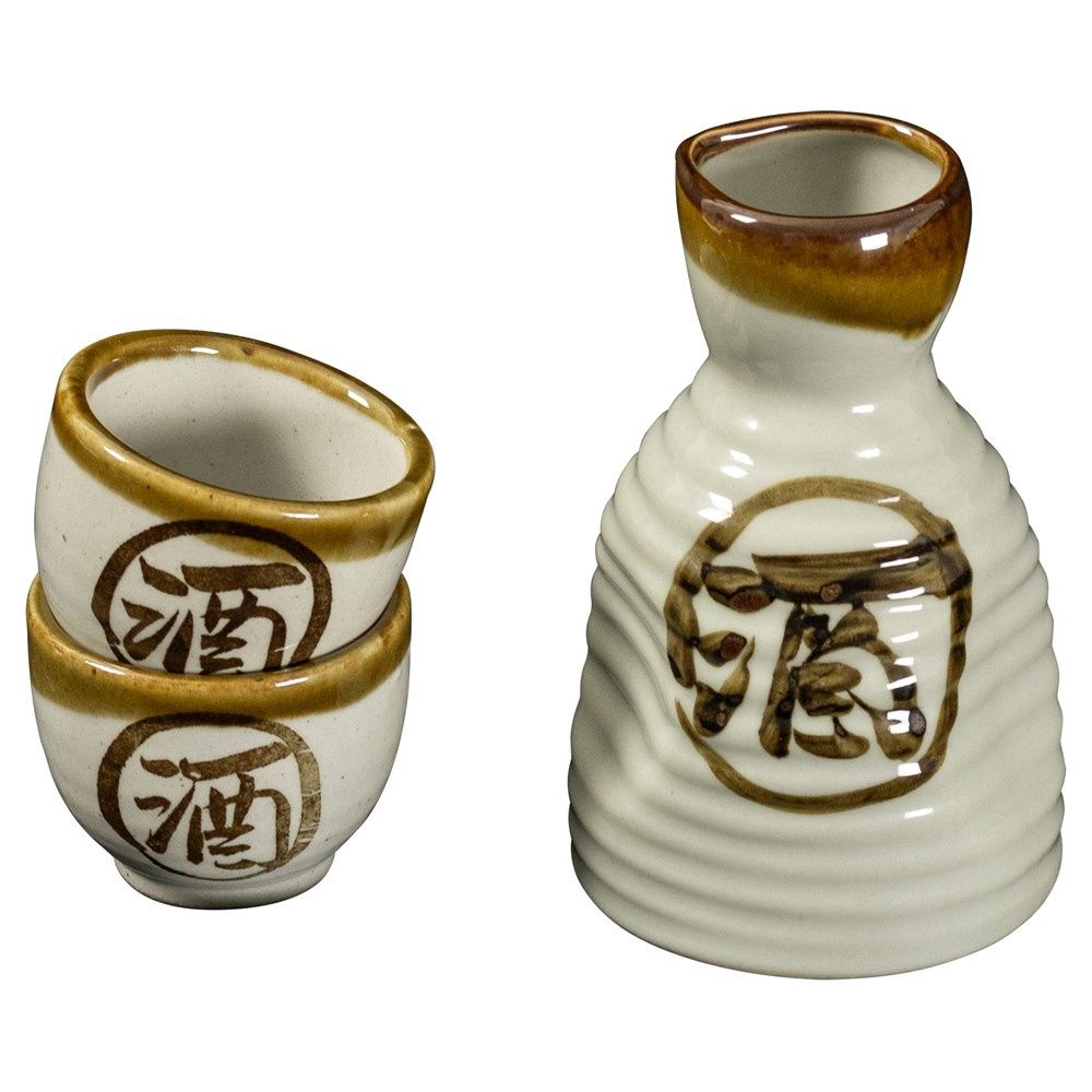 Omotenashi SAKE Set Sake &amp; 2 Cups - 144ml