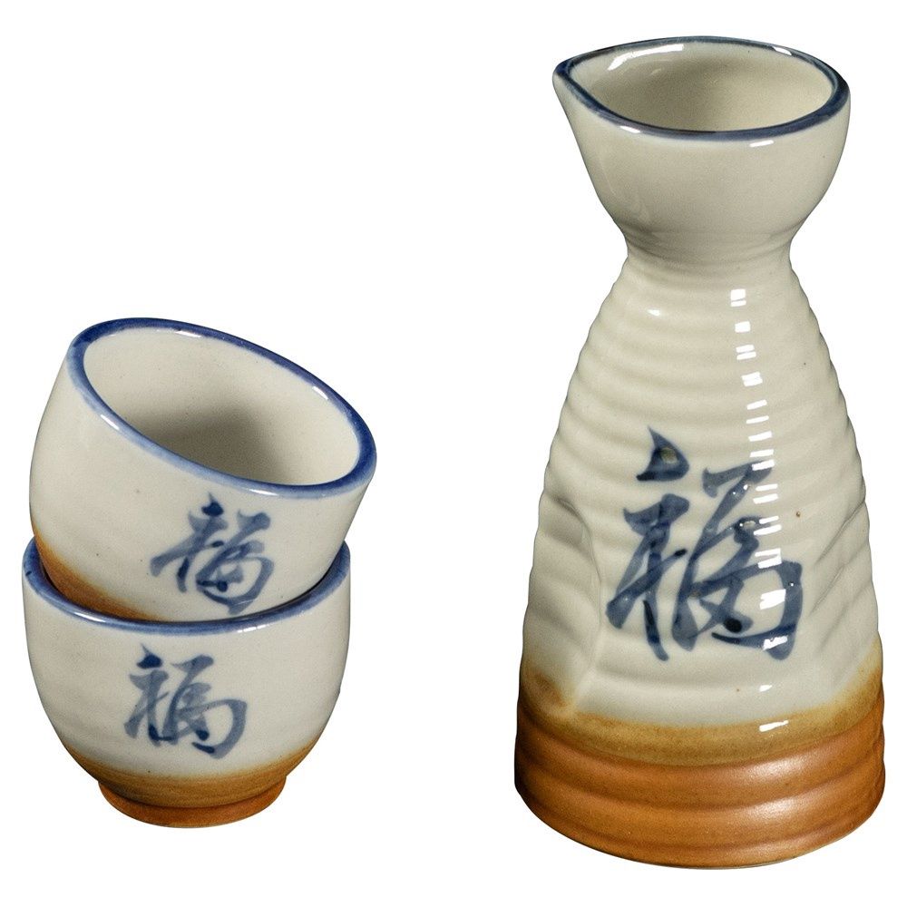 Omotenashi FUKU Set Sake &amp; 2 Cups - 144ml