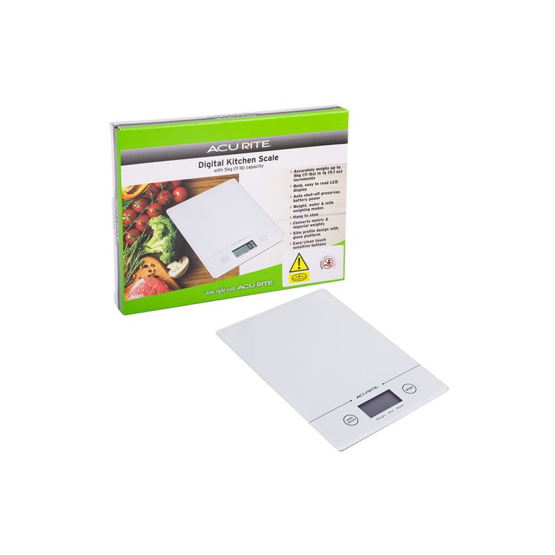 Slimline Digital Scale 1g/5kg in Black