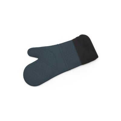 Silicone Fabric Oven Glove - Charcoal Grey