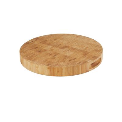 Bamboo End-Grain Round Board Natural 35X35X4cm