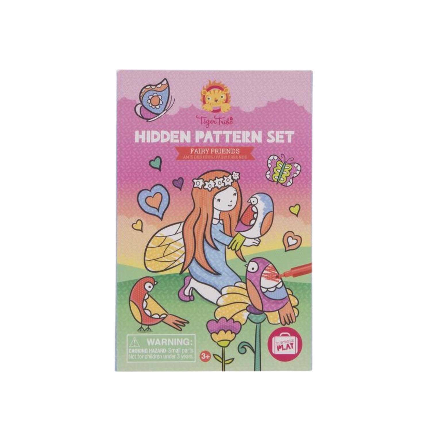 Activity Sets - Colouring Sets - Hidden Pattern - Fairy Friends, Option: Hidden Pattern - Fairy Friends
