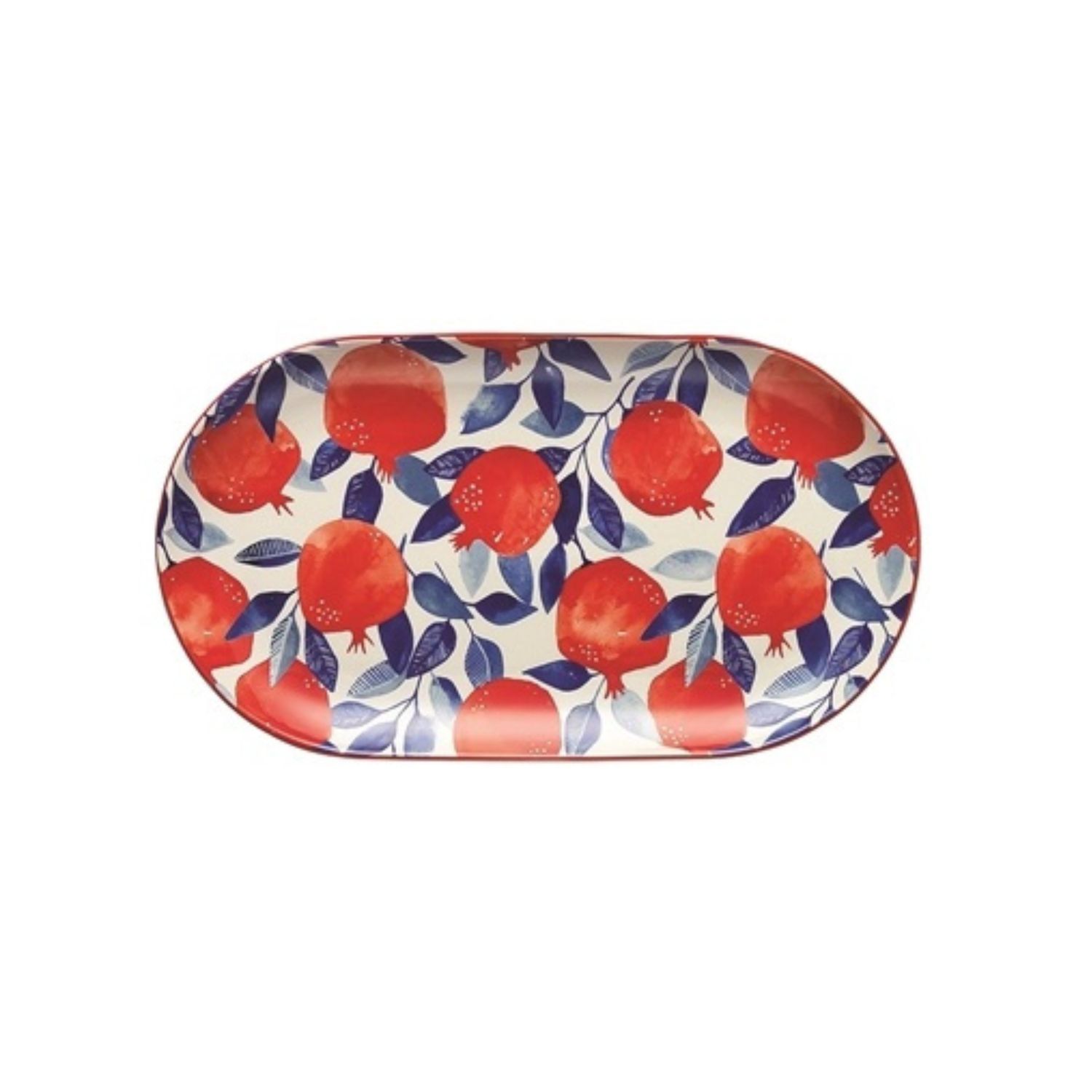 Punch Medium Oval Platter 32 X 18 X 2.5cm Pomegranate