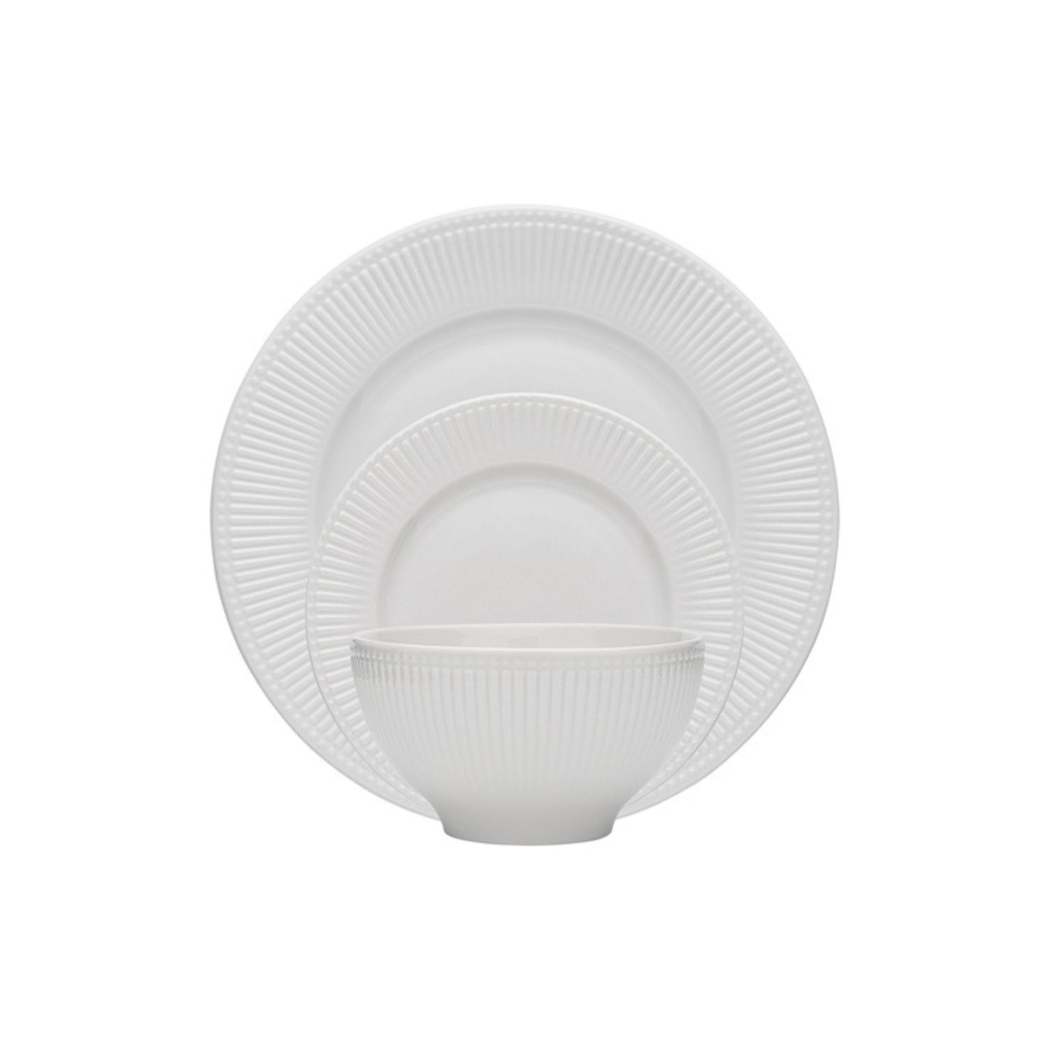 Porto Parlour 12 piece Dinner Set - White