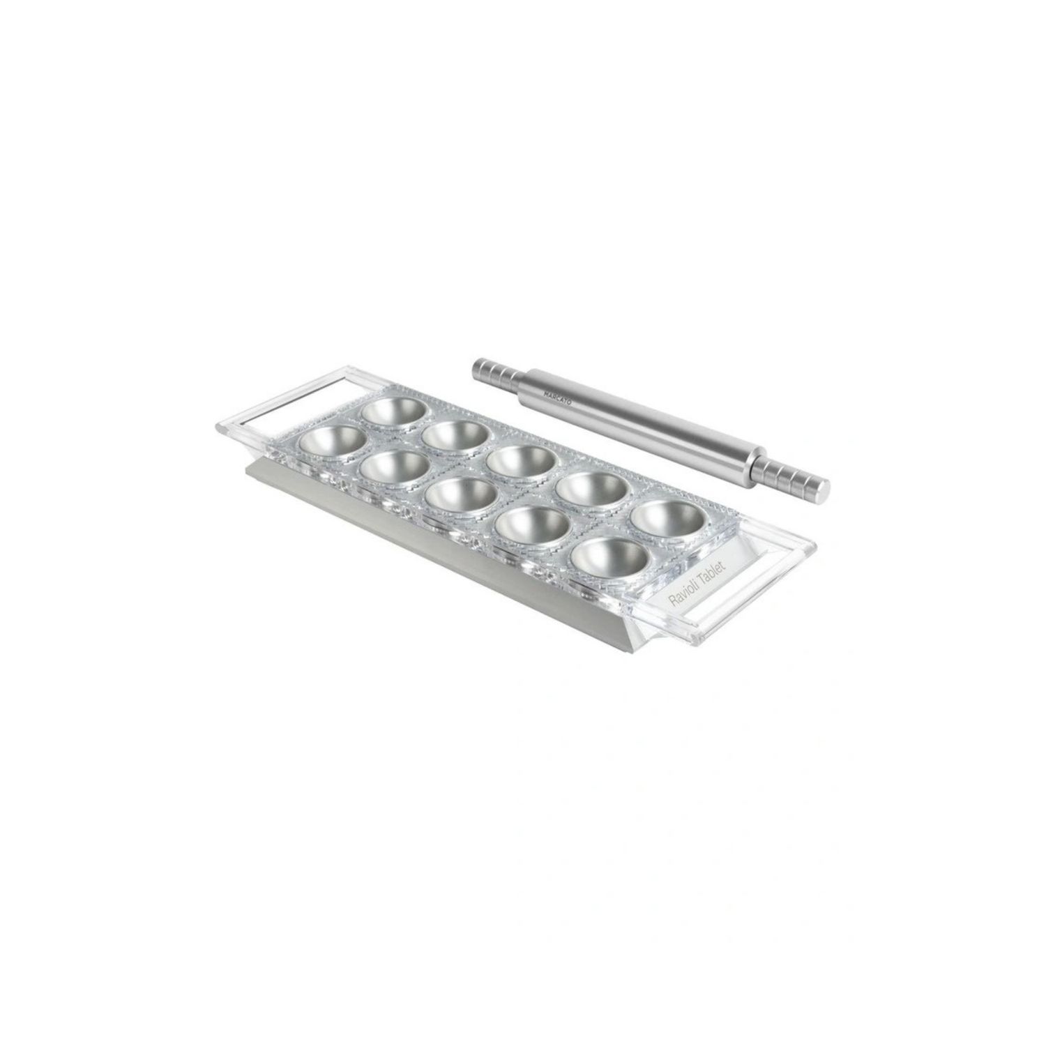Ravioli Tablet w/Rolling Pin  - Silver