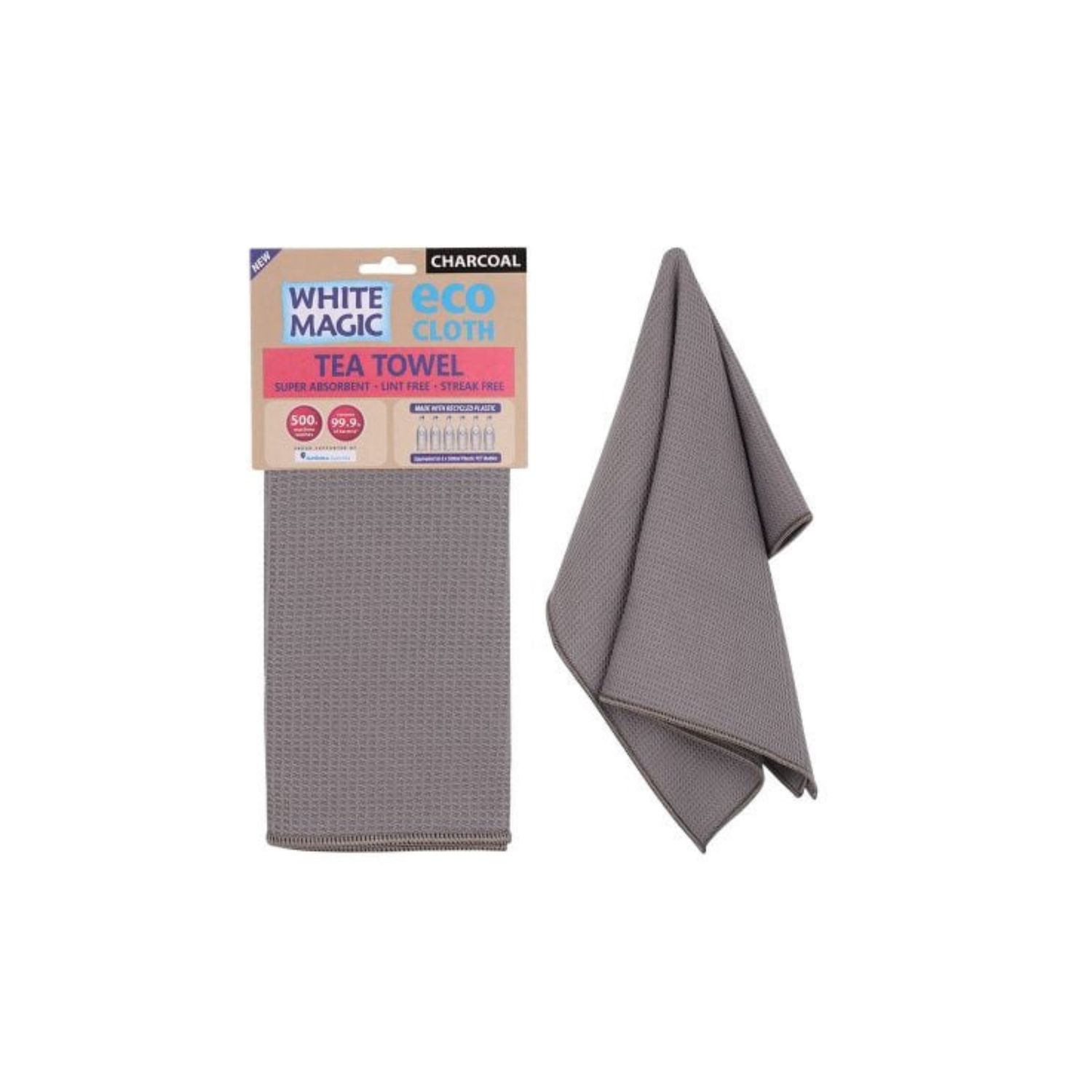 Tea Towel Single - Charcoal