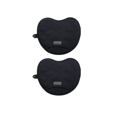 Safe &amp; Snug Oven Mitts Set/2 Black 24X19X1.5cm