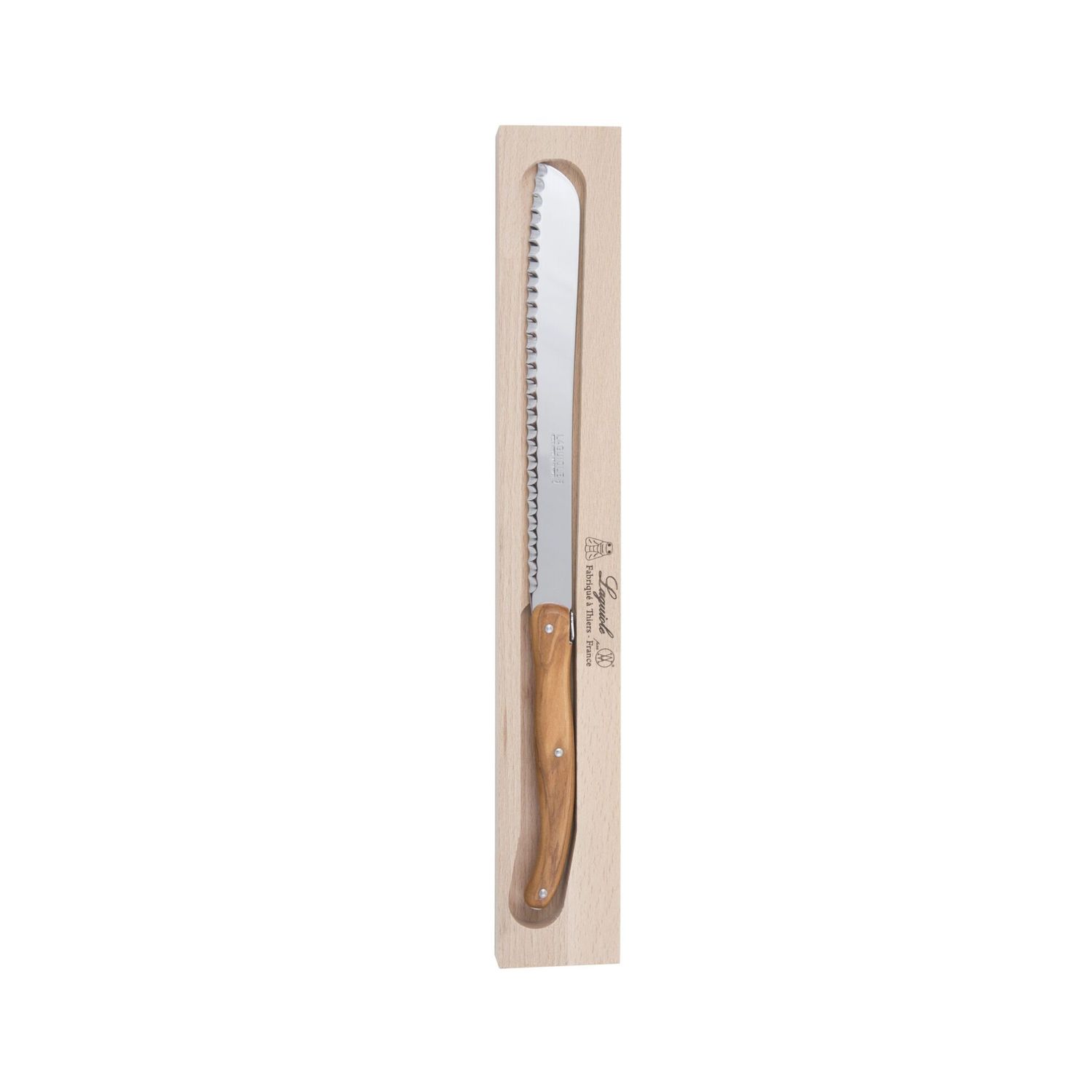 Debutant Bread Knife - Stainless Steel/Olive Wood