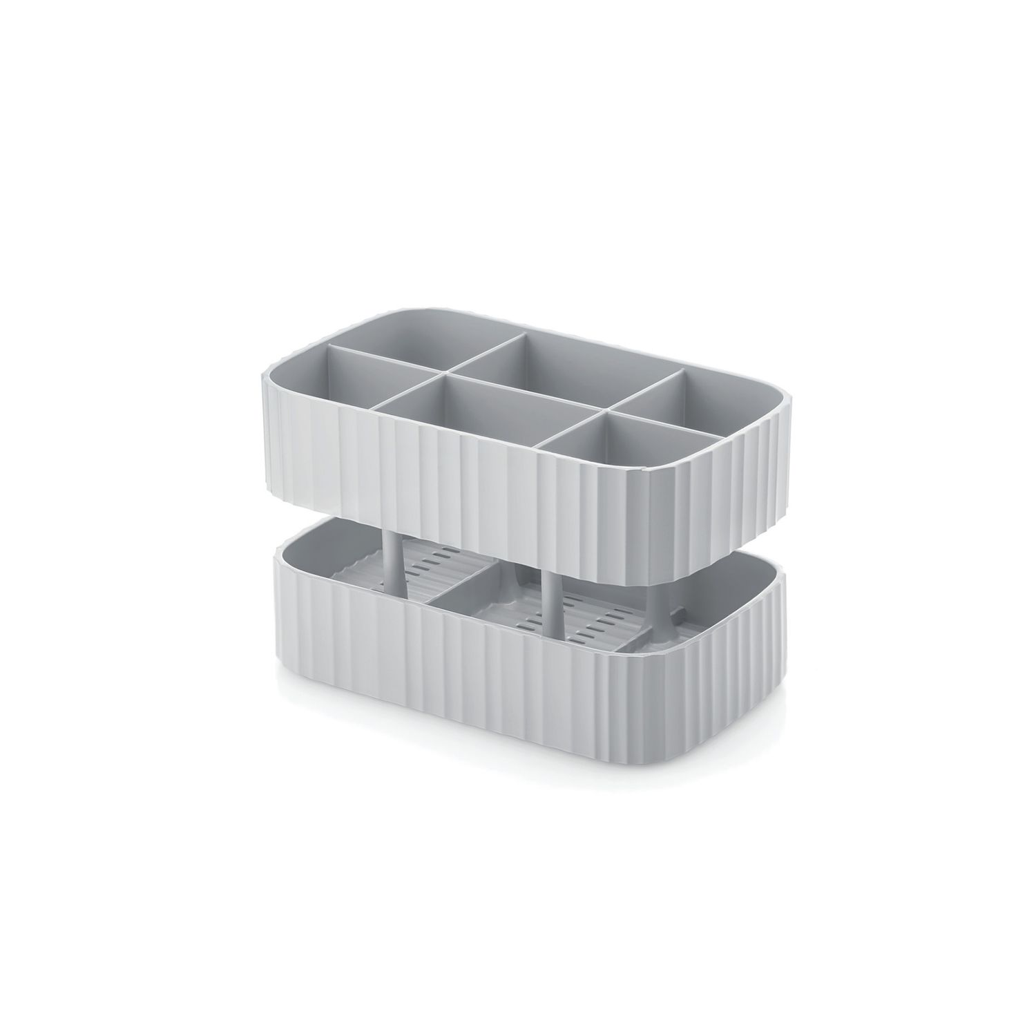 Drain &amp; Safe Cutlery Drainer - Grey