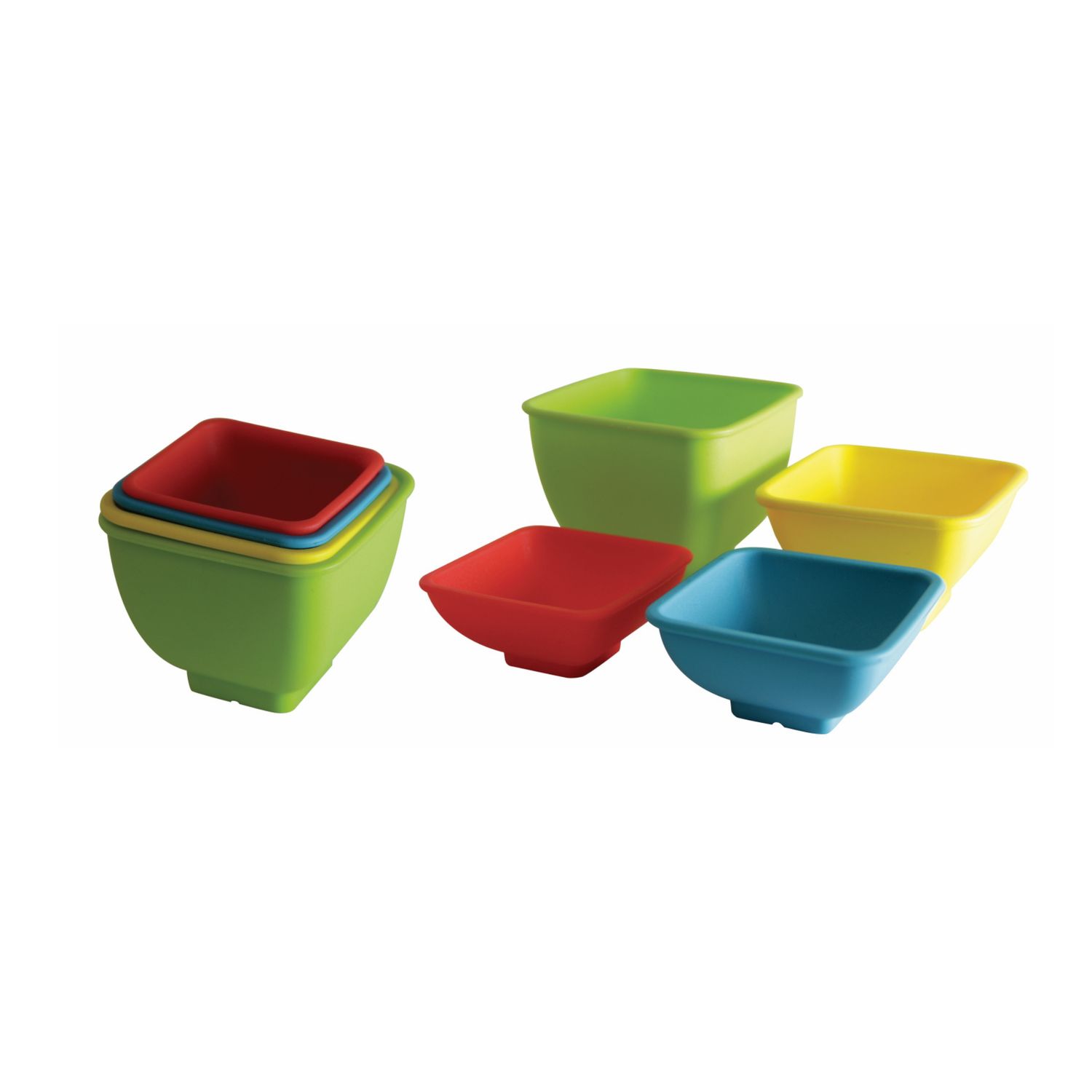 KitchenWerks Silicone Measuring Square Cups Set of 4
