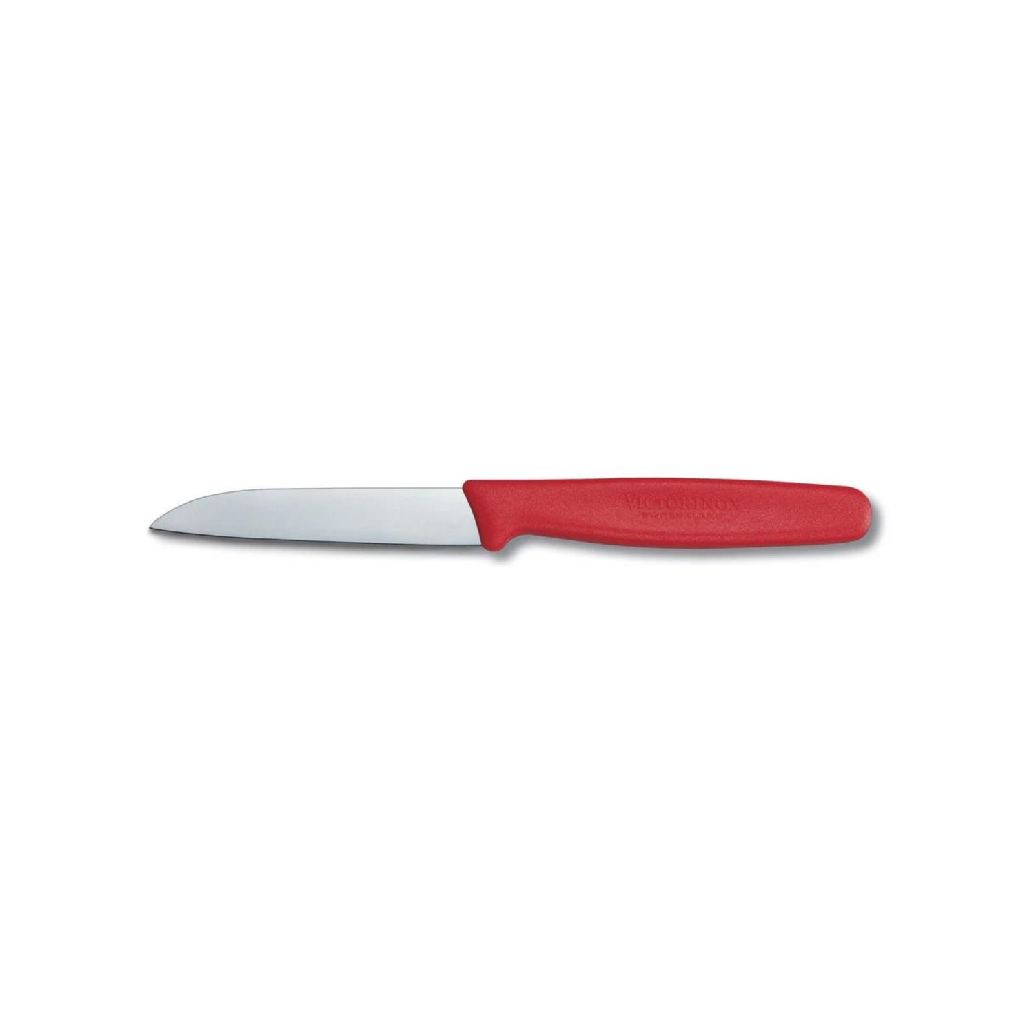 Straight Blade Paring Knife, 8 cm Blade Length, Color: Red