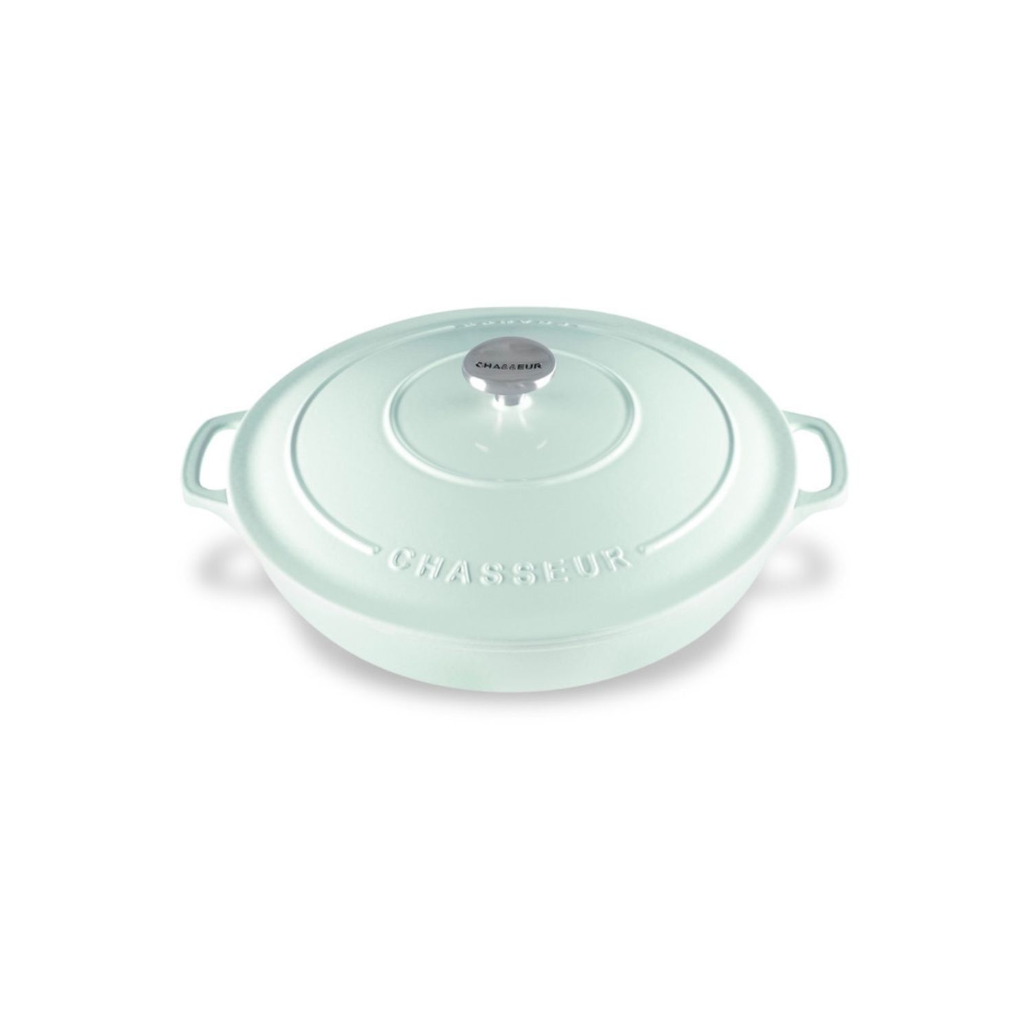 Low Round Casserole 30cm / 2.5L - 23 Colors, Color: Duck Egg Blue