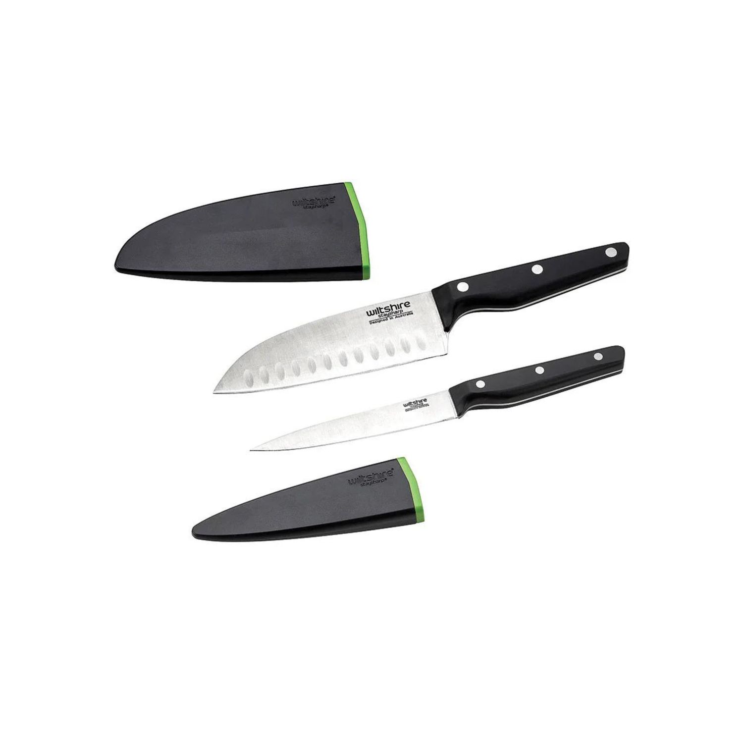Staysharp Triple Rivet Duo Set Santoku &amp; Utility Knife