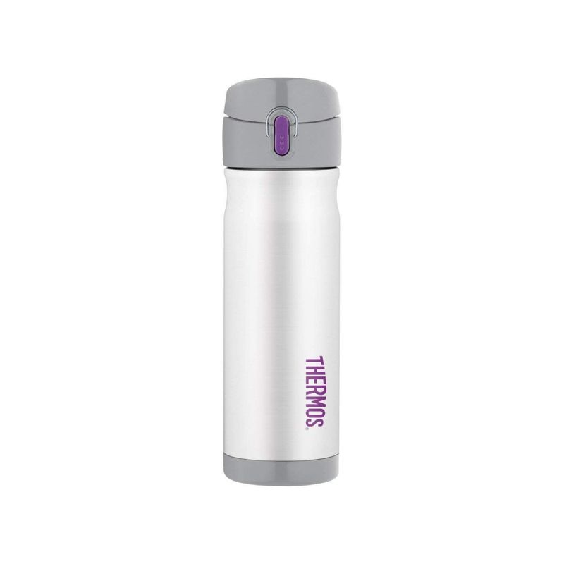 470ml Thermos Vacuum Insulated Commuter Bottle - White, Colour: White