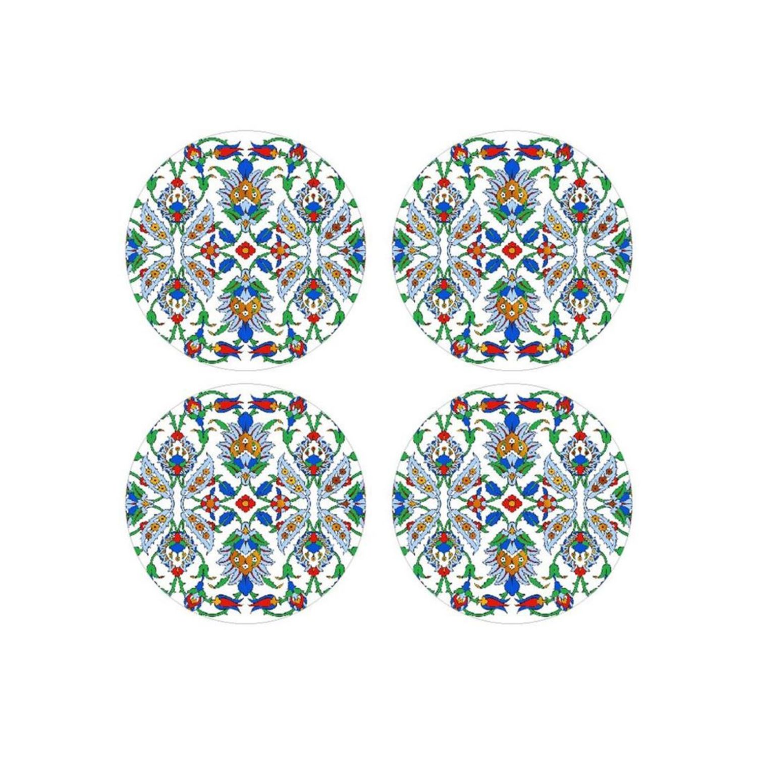Round Dubai Glass Coasters