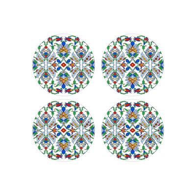 Round Dubai Glass Coasters