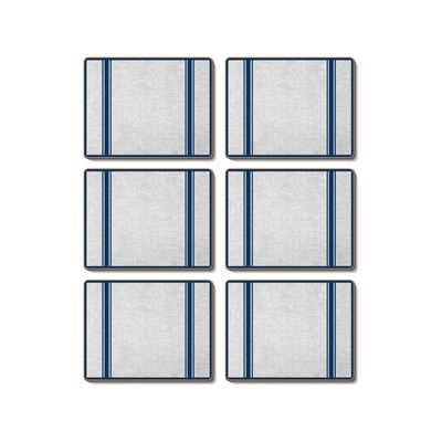 Hamptons Navy Placemats Set Of 6